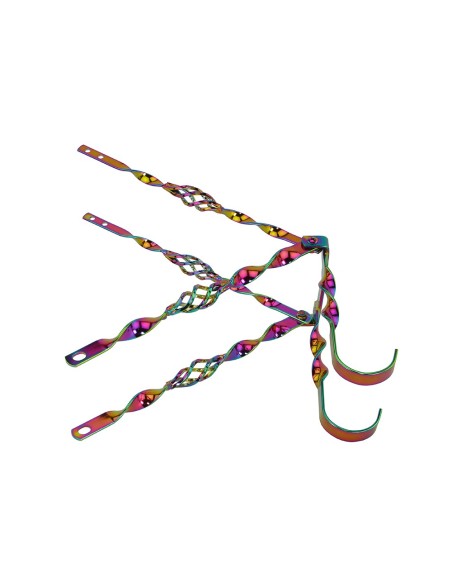 20 Lowrider Cage Flat Twisted Continental Kit Oil Slick.